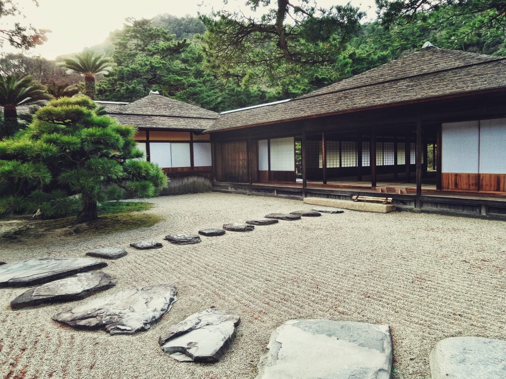 A traditional Japanese house garden and buying a house in Japan 
