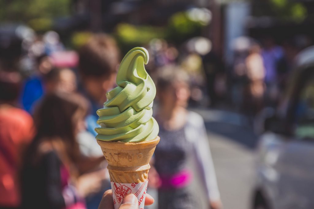 Matcha flavored ice cream is number 10 in 10 Japanese desserts you must try