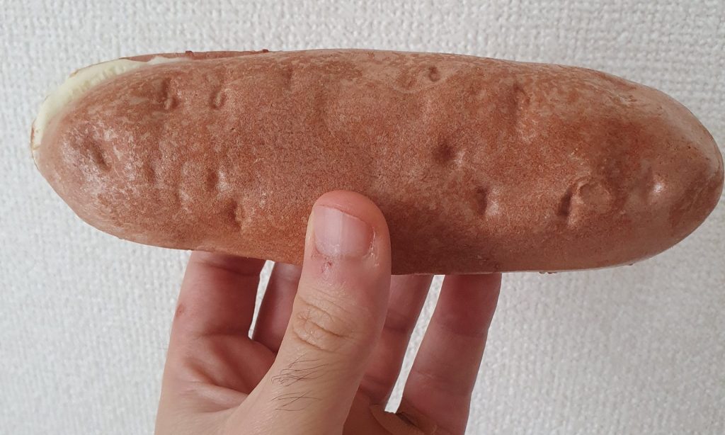 A sweet potato shaped ice cream