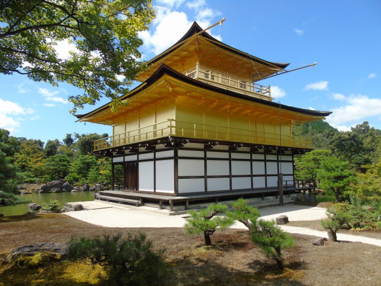 Kinkakuji on a sunny day