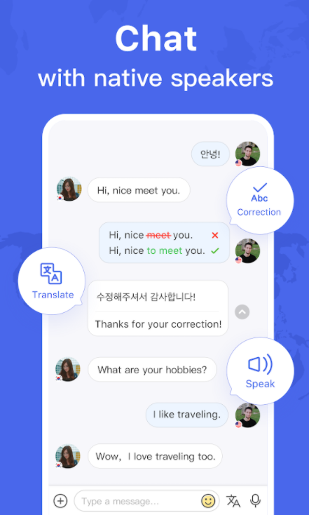 HelloTalk language exchange app